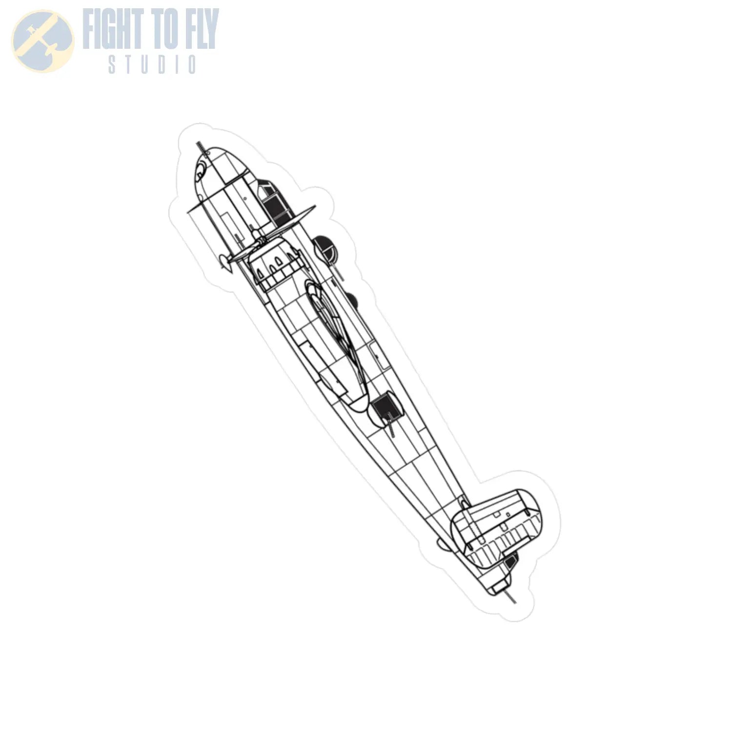 B-25H Mitchell Kiss-Cut Vinyl Decal - Paper products - Pilot gifts - WWII warbird t-shirt