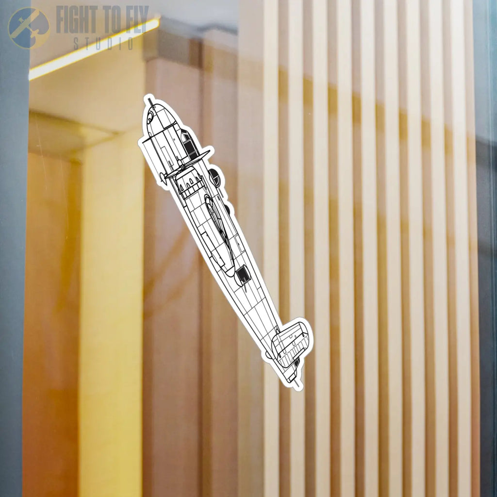 B-25H Mitchell Kiss-Cut Vinyl Decal - Paper products - Pilot gifts - WWII warbird t-shirt