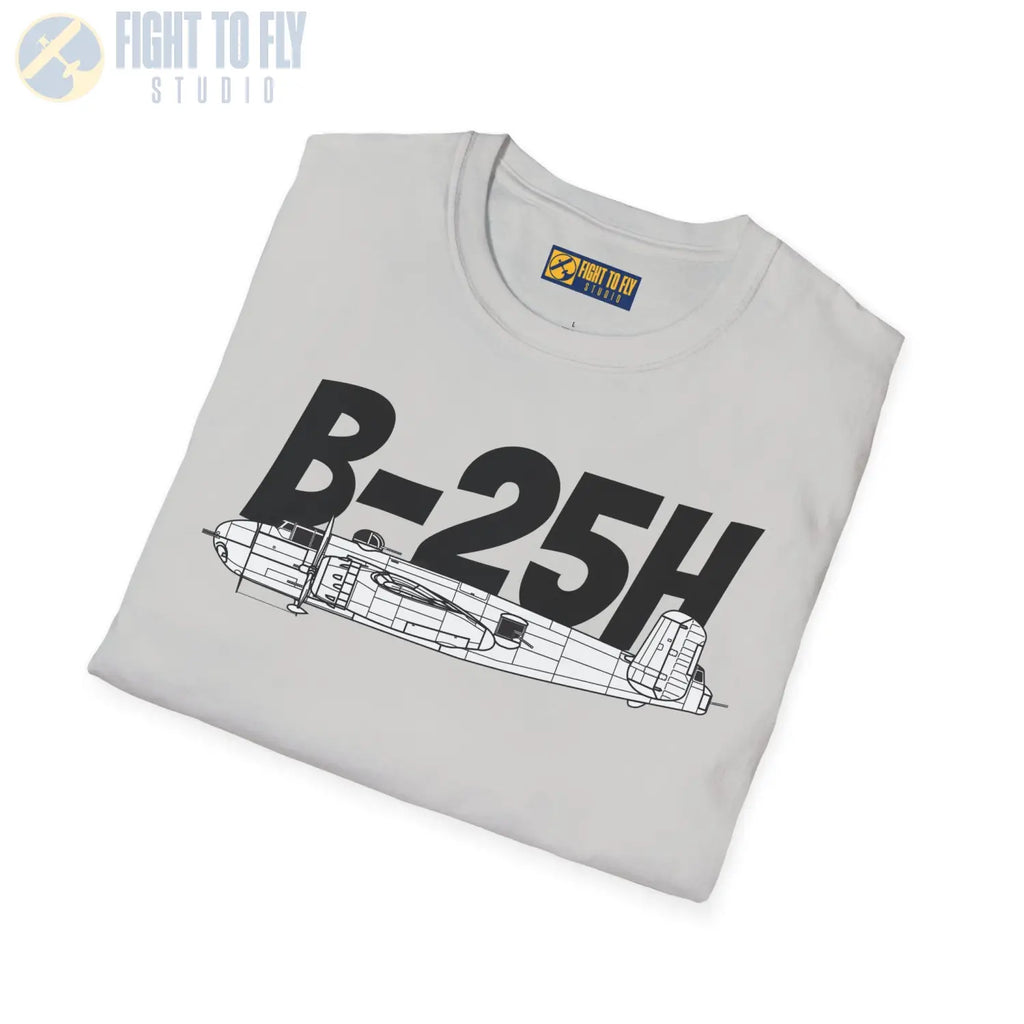 B-25H Mitchell Side Profile T-Shirt - Pilot gifts - WWII warbird t-shirt