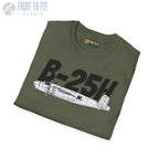 B-25H Mitchell Side Profile T-Shirt - Pilot gifts - WWII warbird t-shirt