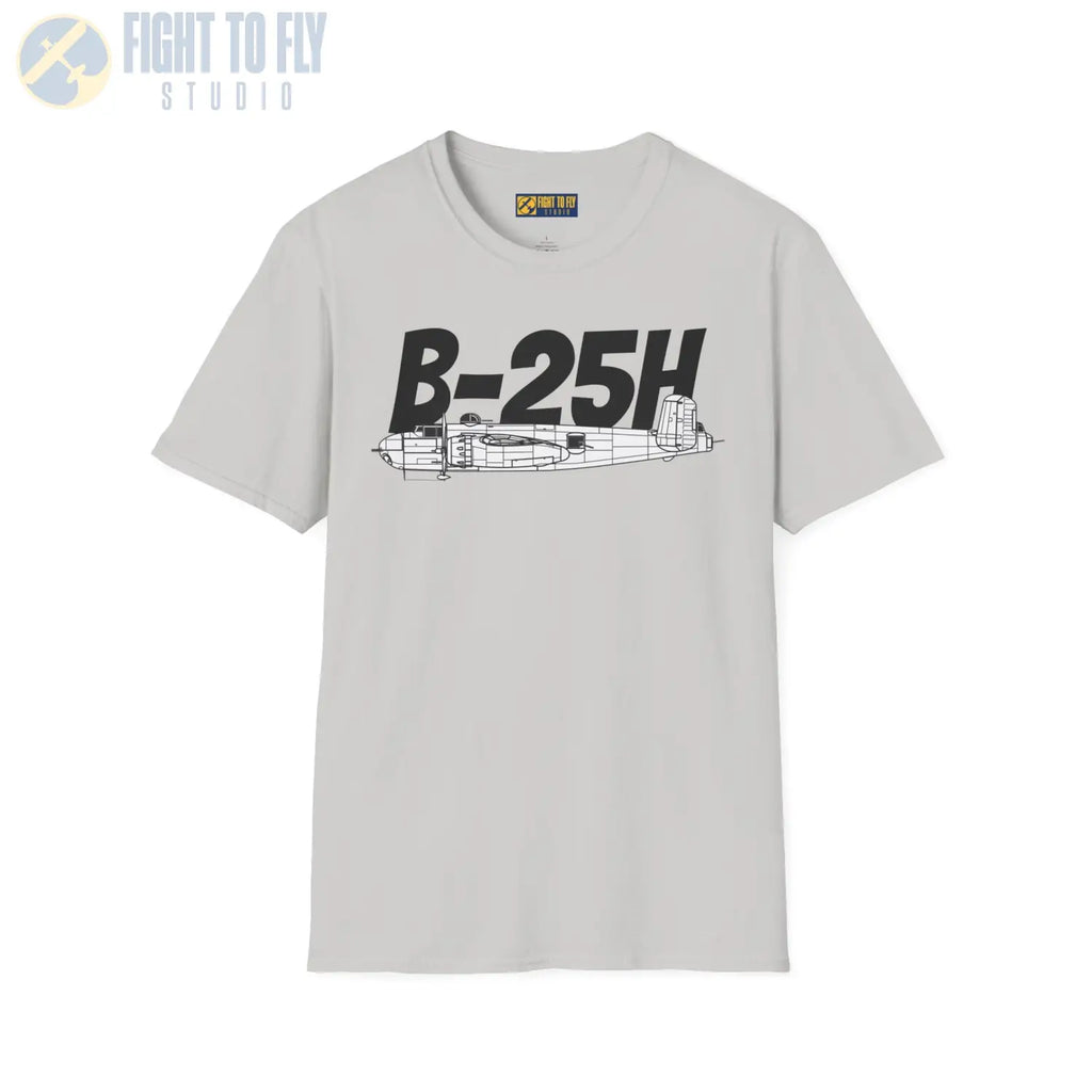 B-25H Mitchell Side Profile T-Shirt - Pilot gifts - WWII warbird t-shirt
