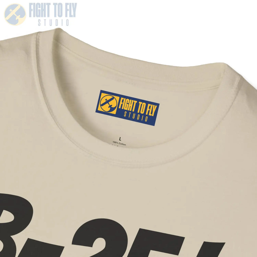 B-25J (8-Gun Nose) Mitchell Side Profile T-Shirt - Pilot gifts - WWII warbird t-shirt