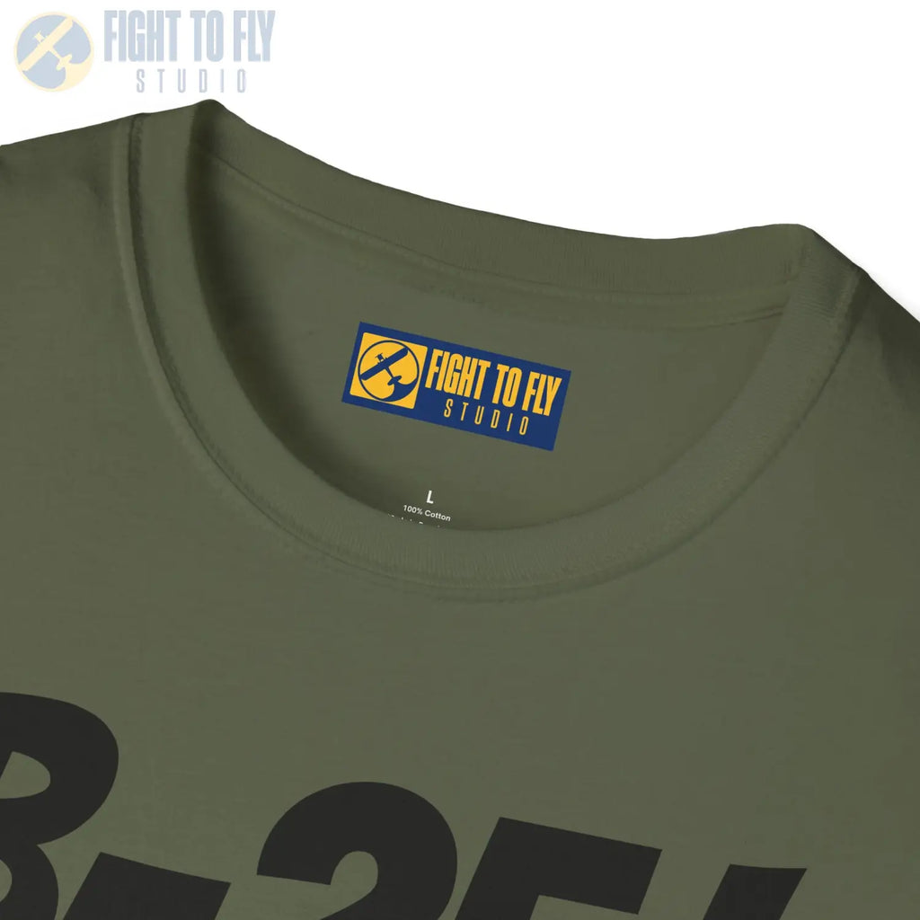 B-25J (8-Gun Nose) Mitchell Side Profile T-Shirt - Pilot gifts - WWII warbird t-shirt