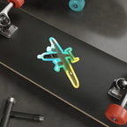 B-25J Mitchell Holographic Die-Cut Stickers - Paper products - Pilot gifts - WWII warbird t-shirt
