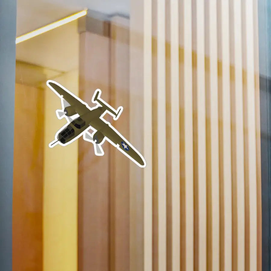 B-25J Mitchell Kiss-Cut Vinyl Decals - Paper products - Pilot gifts - WWII warbird t-shirt