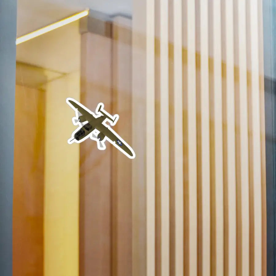 B-25J Mitchell Kiss-Cut Vinyl Decals - Paper products - Pilot gifts - WWII warbird t-shirt