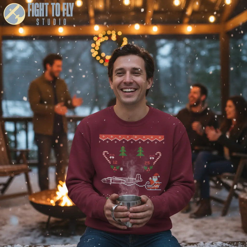 B-25J Mitchell “North Pole Patrol” Sweatshirt - Pilot gifts - WWII warbird t-shirt