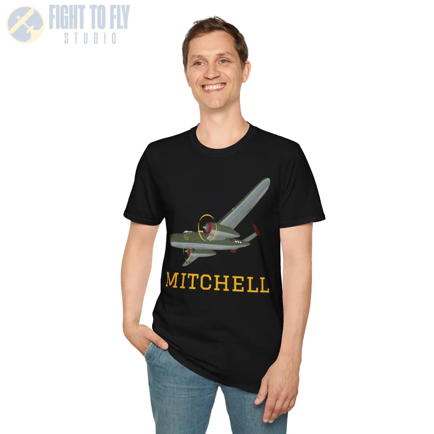 B-25J Mitchell Premium T-Shirt - Pilot gifts - WWII warbird t-shirt