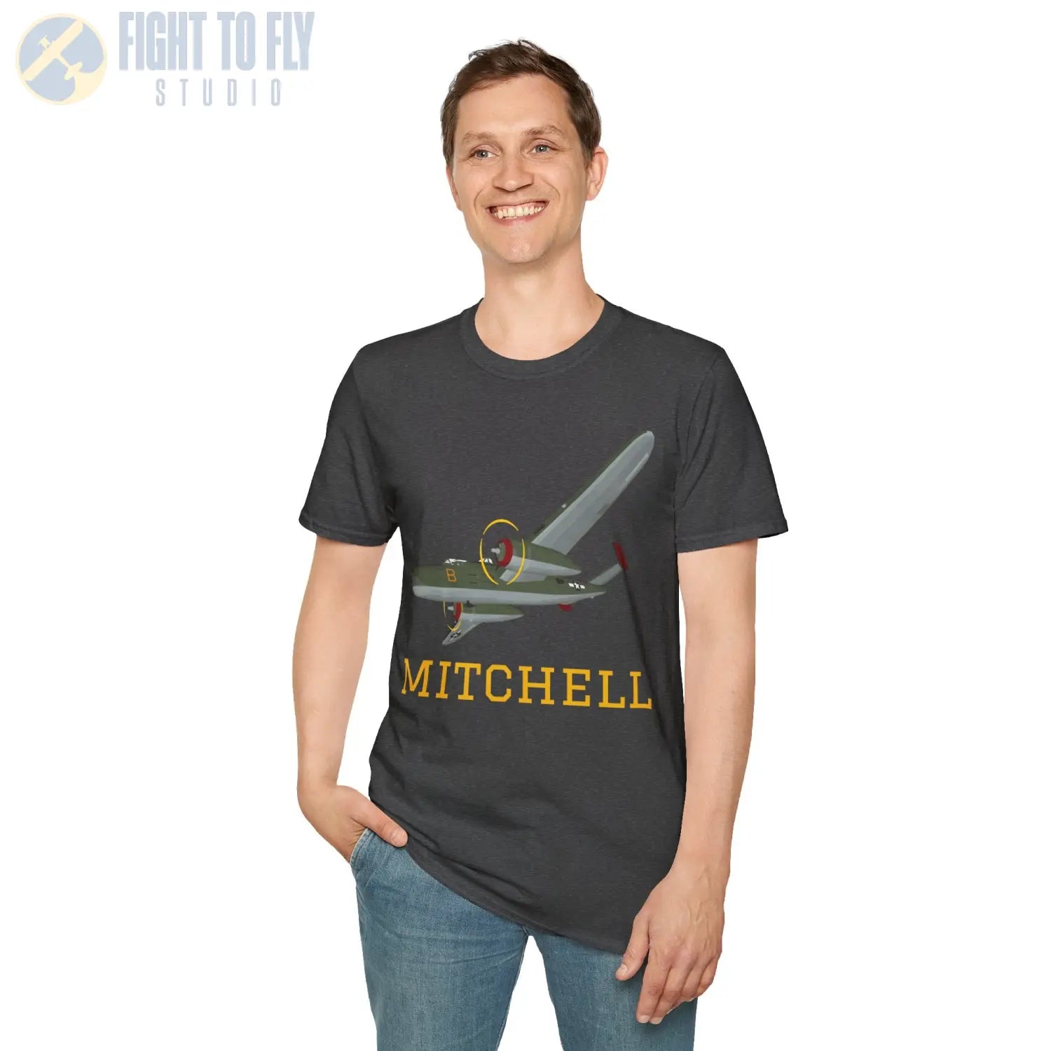 B-25J Mitchell Premium T-Shirt - Pilot gifts - WWII warbird t-shirt