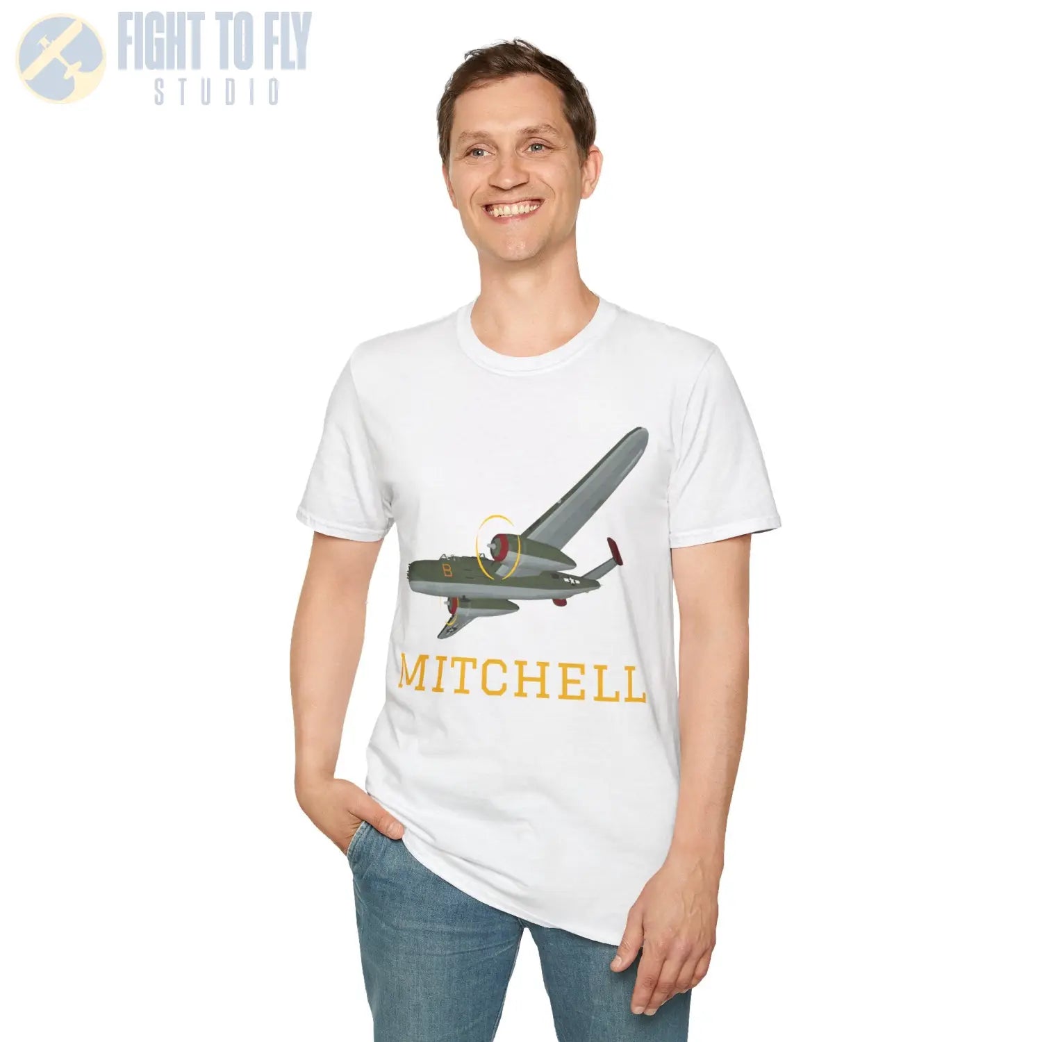 B-25J Mitchell Premium T-Shirt - Pilot gifts - WWII warbird t-shirt