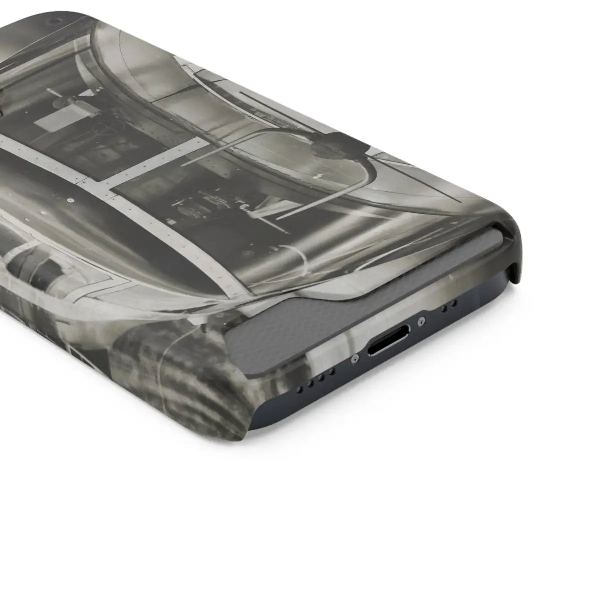 B-25J Mitchell Vintage Airplane Phone Case with Card Holder - Gifts for pilots - Aviation apparel