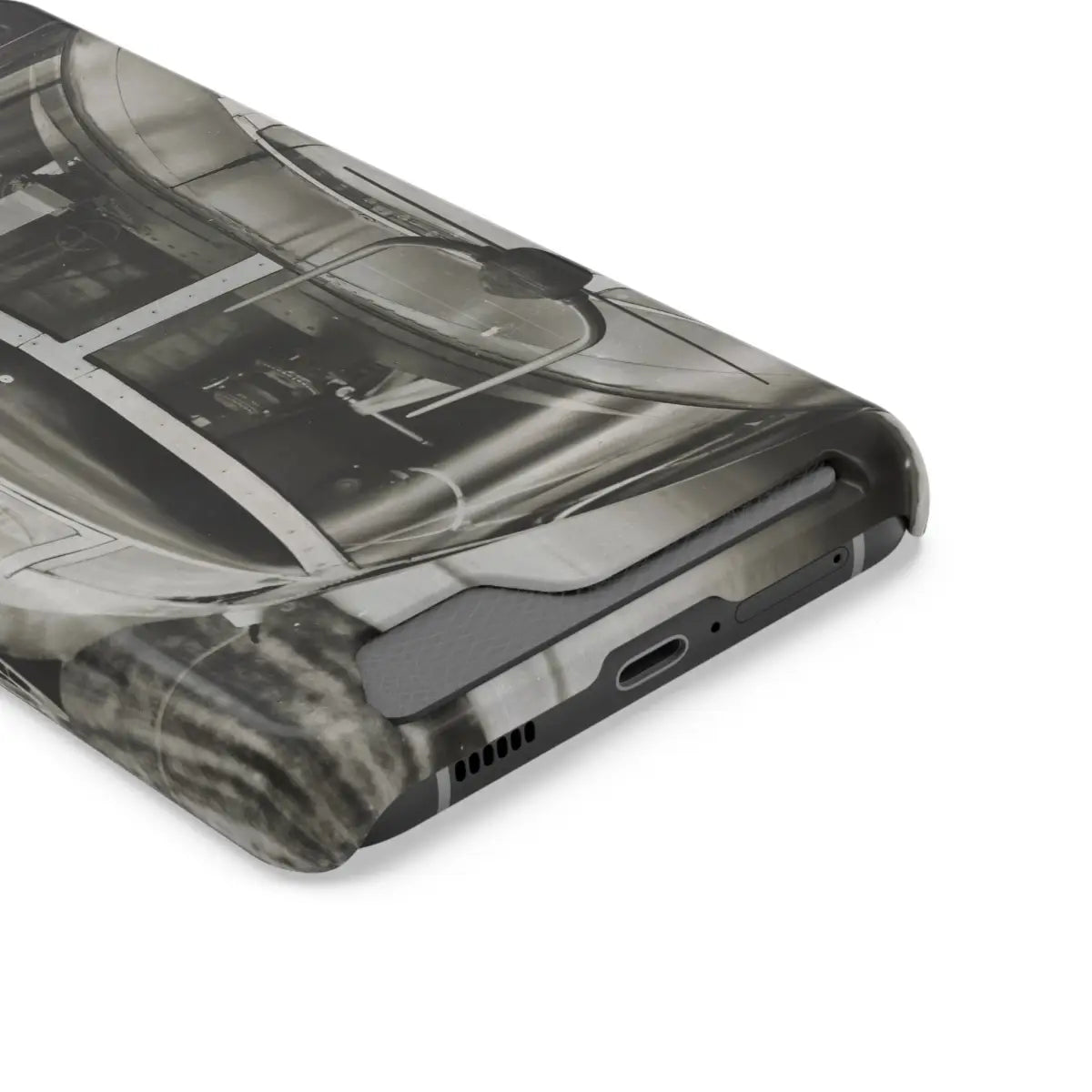 B-25J Mitchell Vintage Airplane Phone Case with Card Holder - Gifts for pilots - Aviation apparel