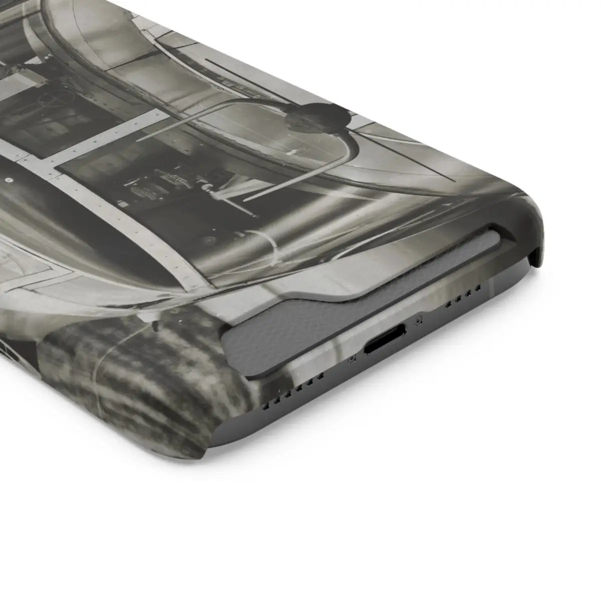 B-25J Mitchell Vintage Airplane Phone Case with Card Holder - Gifts for pilots - Aviation apparel