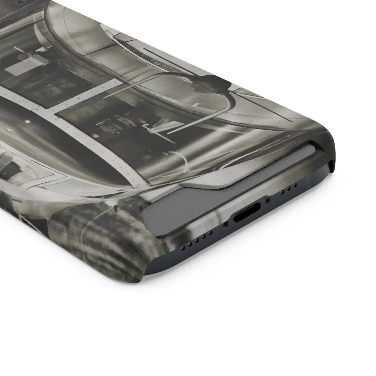B-25J Mitchell Vintage Airplane Phone Case with Card Holder - Gifts for pilots - Aviation apparel
