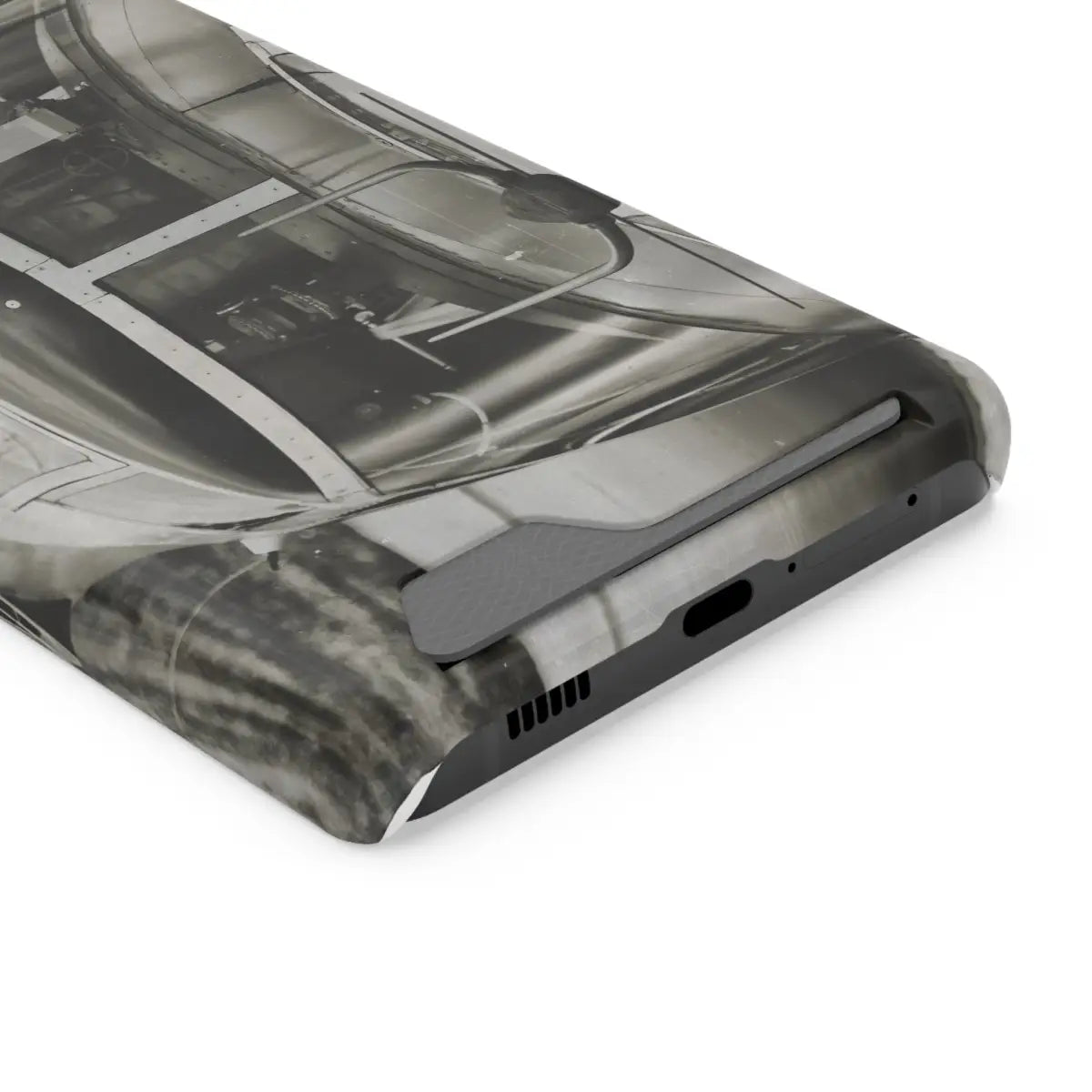 B-25J Mitchell Vintage Airplane Phone Case with Card Holder - Gifts for pilots - Aviation apparel