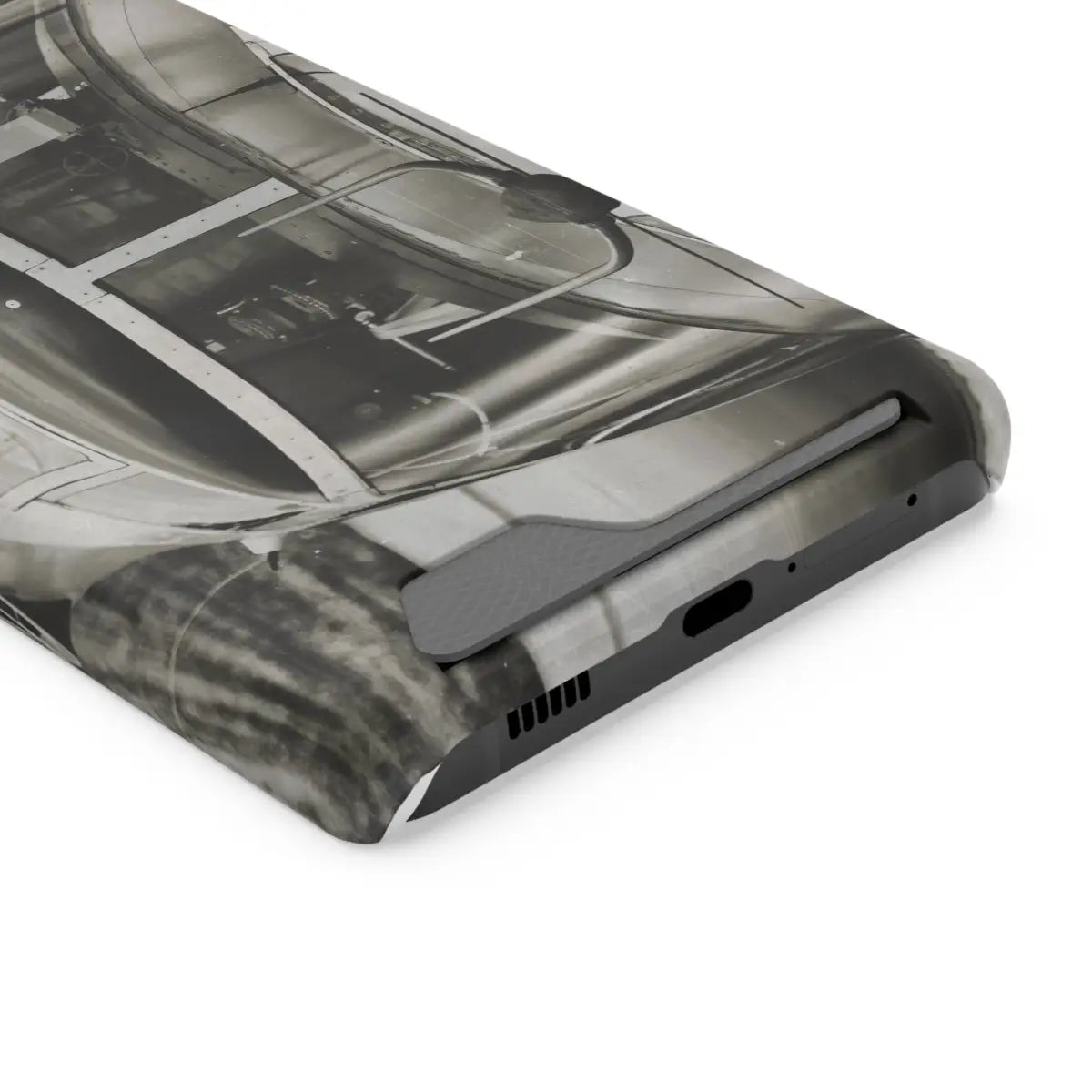 B-25J Mitchell Vintage Airplane Phone Case with Card Holder - Gifts for pilots - Aviation apparel