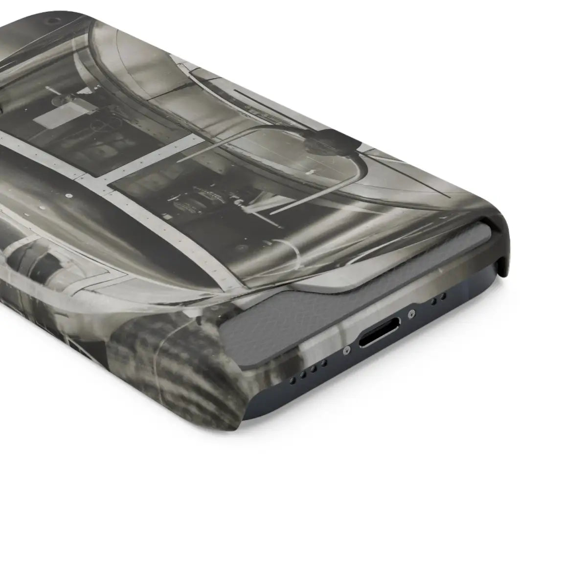 B-25J Mitchell Vintage Airplane Phone Case with Card Holder - Gifts for pilots - Aviation apparel