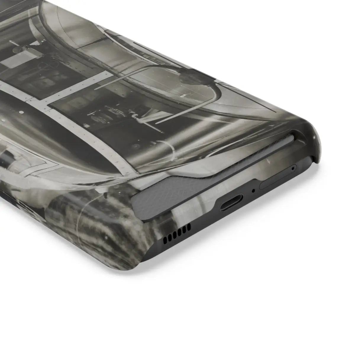 B-25J Mitchell Vintage Airplane Phone Case with Card Holder - Gifts for pilots - Aviation apparel