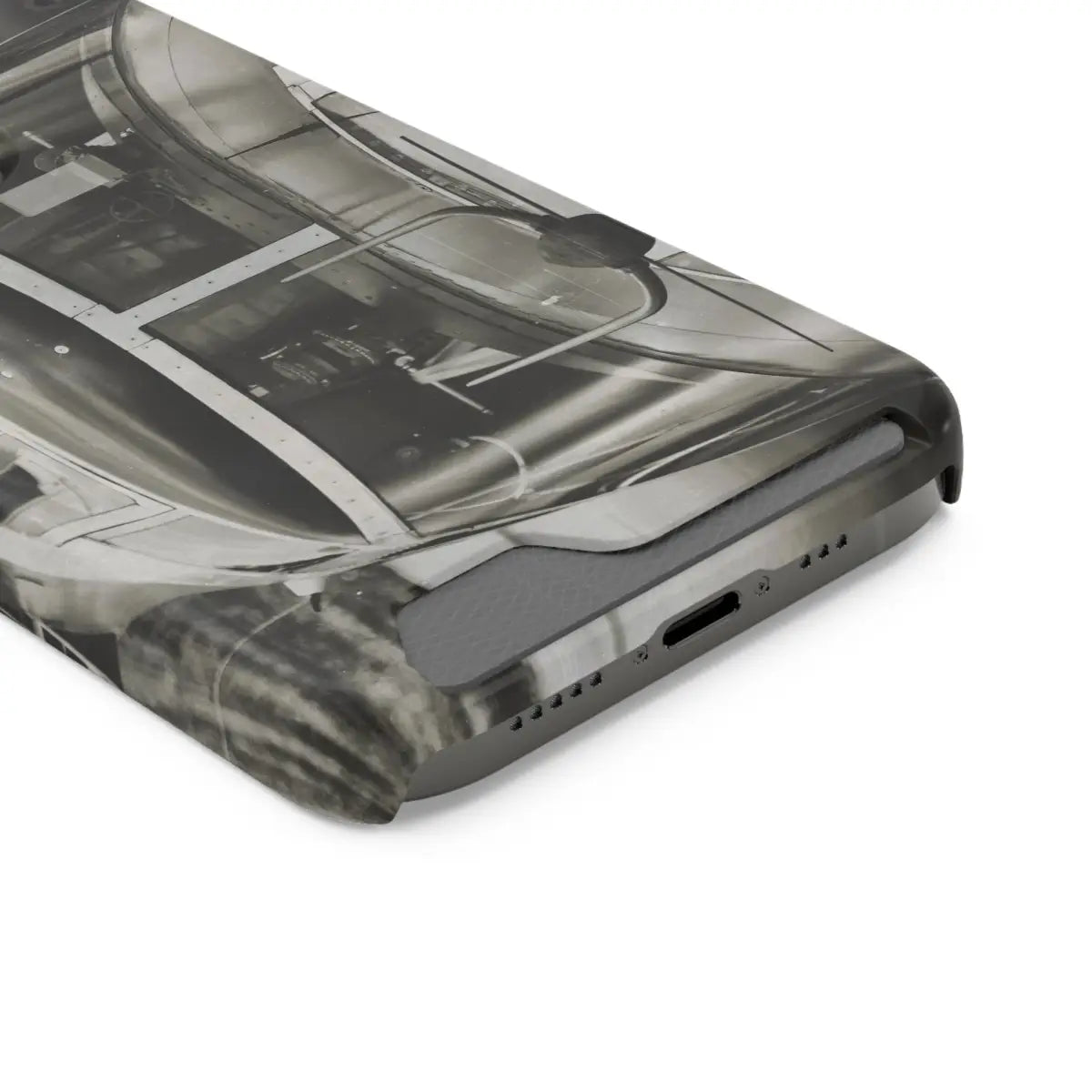 B-25J Mitchell Vintage Airplane Phone Case with Card Holder - Gifts for pilots - Aviation apparel