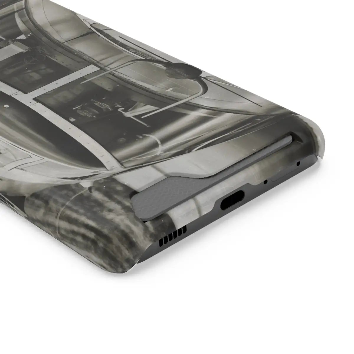 B-25J Mitchell Vintage Airplane Phone Case with Card Holder - Gifts for pilots - Aviation apparel