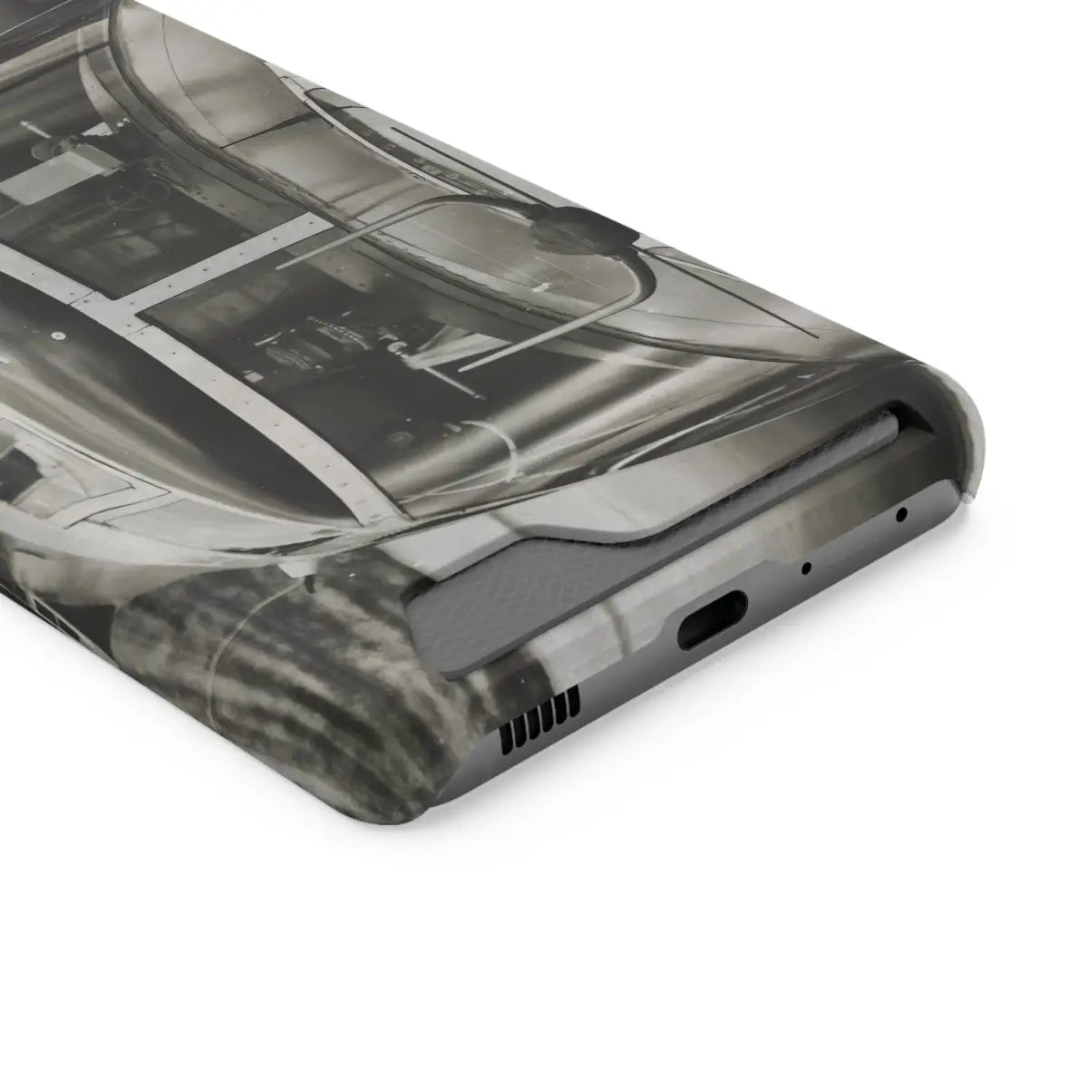 B-25J Mitchell Vintage Airplane Phone Case with Card Holder - Gifts for pilots - Aviation apparel