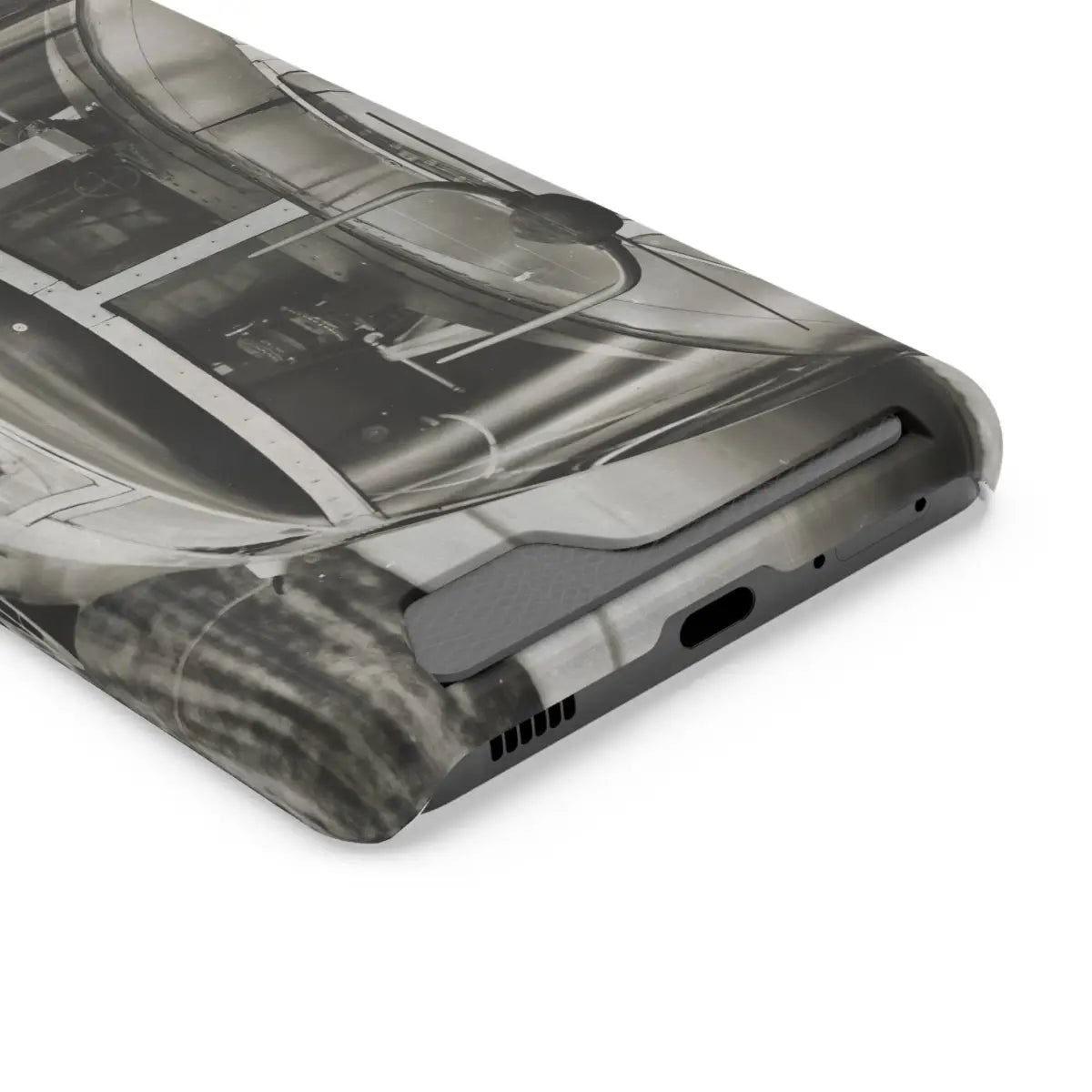 B-25J Mitchell Vintage Airplane Phone Case with Card Holder - Gifts for pilots - Aviation apparel