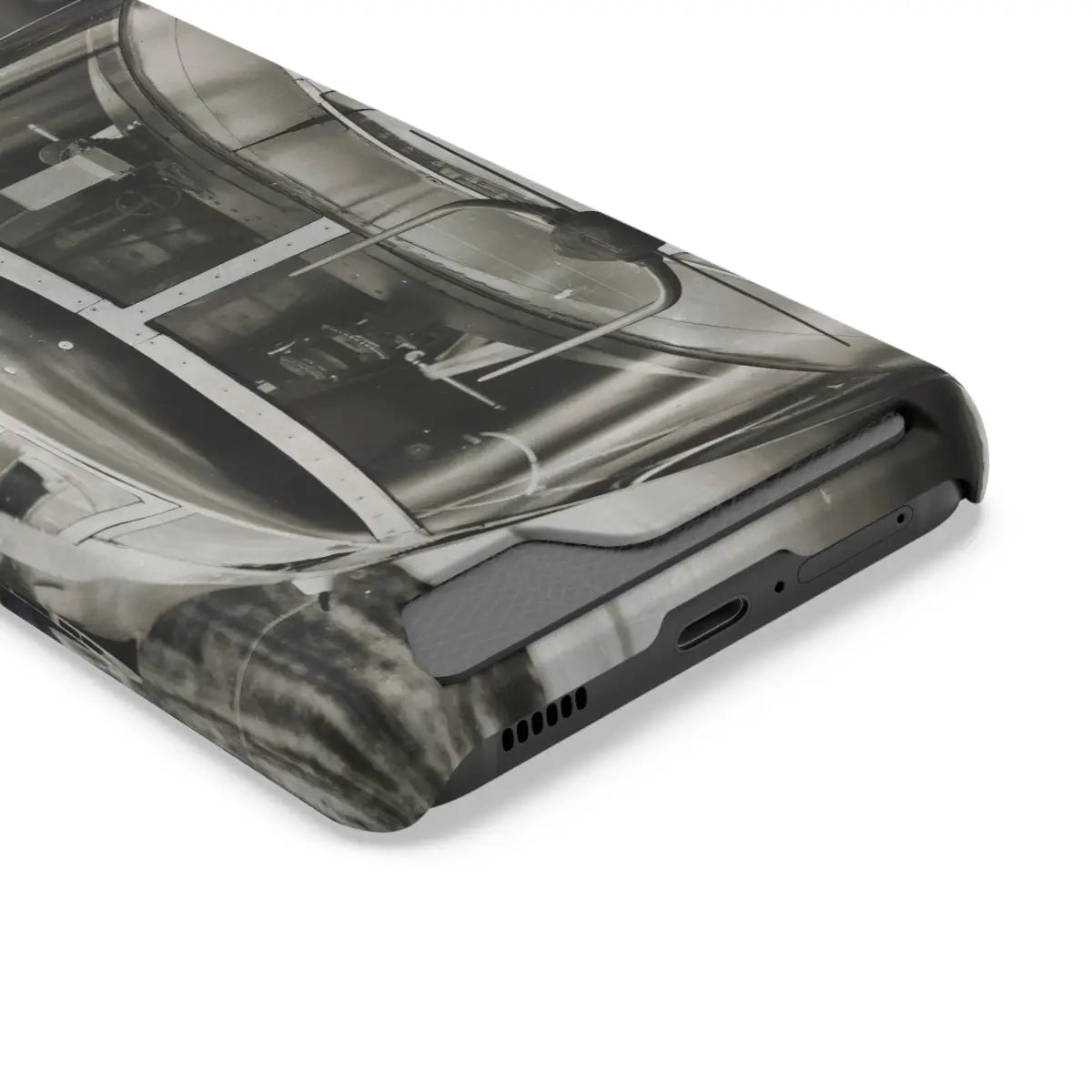 B-25J Mitchell Vintage Airplane Phone Case with Card Holder - Gifts for pilots - Aviation apparel