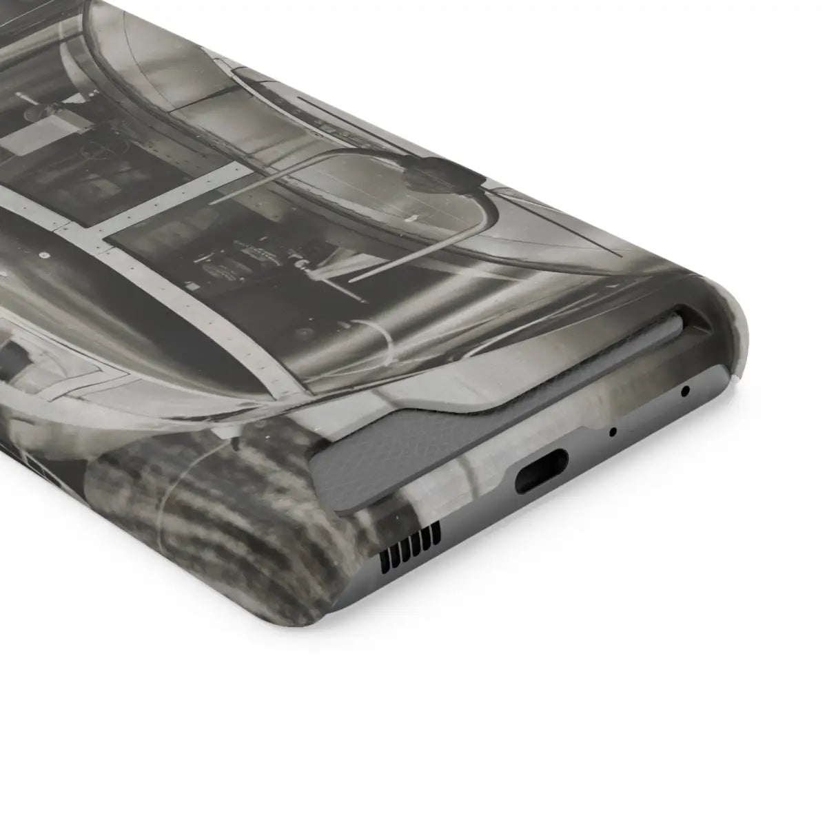 B-25J Mitchell Vintage Airplane Phone Case with Card Holder - Gifts for pilots - Aviation apparel