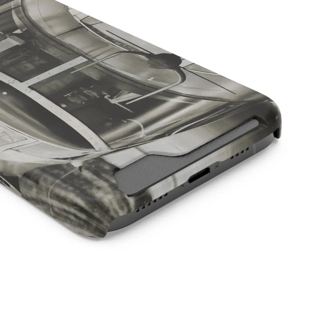 B-25J Mitchell Vintage Airplane Phone Case with Card Holder - Gifts for pilots - Aviation apparel
