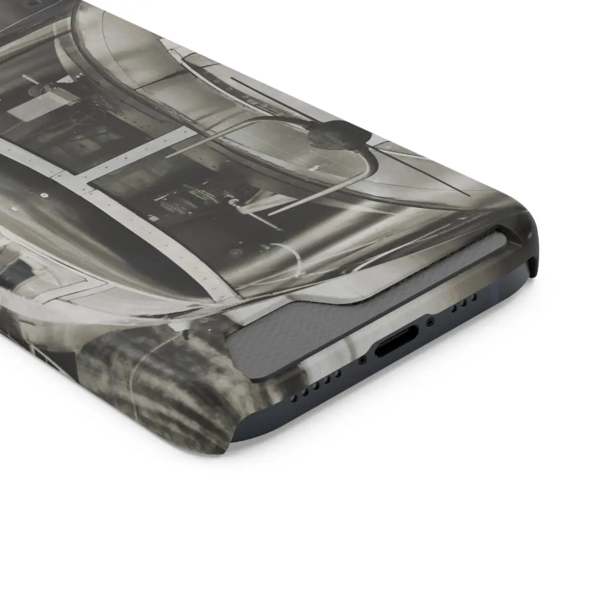 B-25J Mitchell Vintage Airplane Phone Case with Card Holder - Gifts for pilots - Aviation apparel
