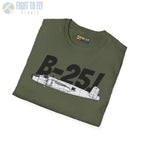 B-25J Mitchell Side Profile T-Shirt - Pilot gifts - WWII warbird t-shirt