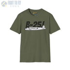 B-25J Mitchell Side Profile T-Shirt - Pilot gifts - WWII warbird t-shirt