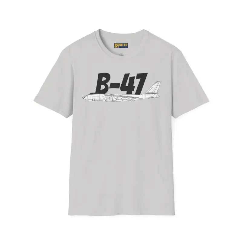 B 47 Side Profile T Shirt – Jet Powered Bomber Tee Pilot gifts WWII warbird t shirt