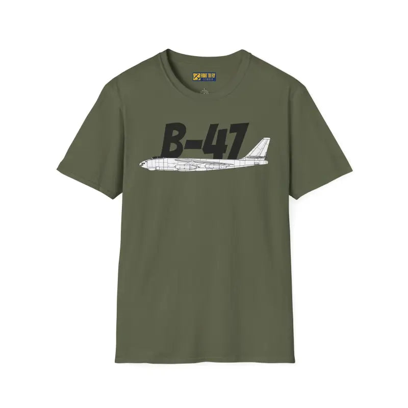 B-47 Stratojet Side Profile T-Shirt - Pilot gifts - WWII warbird t-shirt