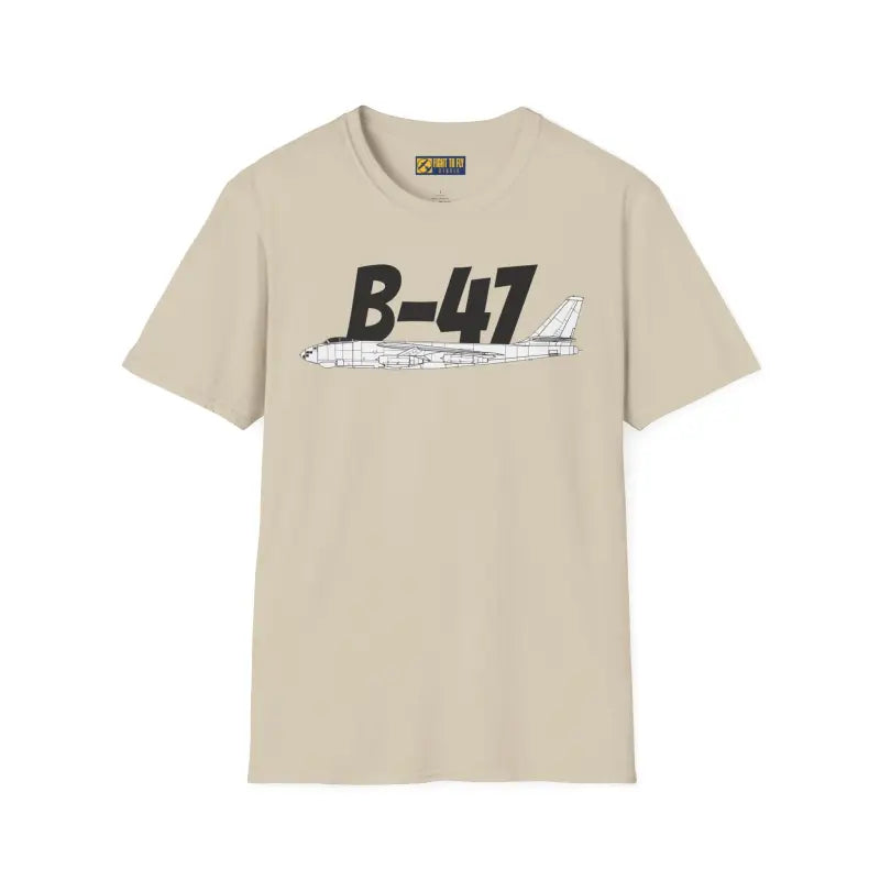 B 47 Side Profile T Shirt – Jet Powered Bomber Tee Pilot gifts WWII warbird t shirt