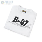 B-47 Stratojet Side Profile T-Shirt - Pilot gifts - WWII warbird t-shirt
