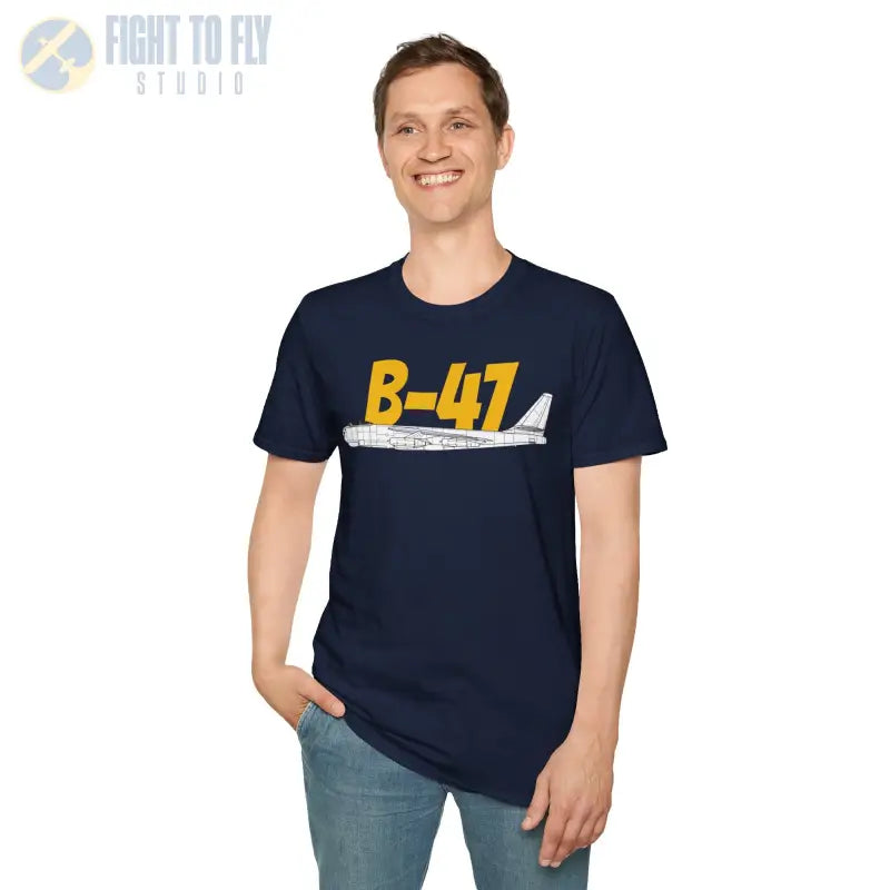 B 47 Side Profile T Shirt – Jet Powered Bomber Tee Pilot gifts WWII warbird t shirt