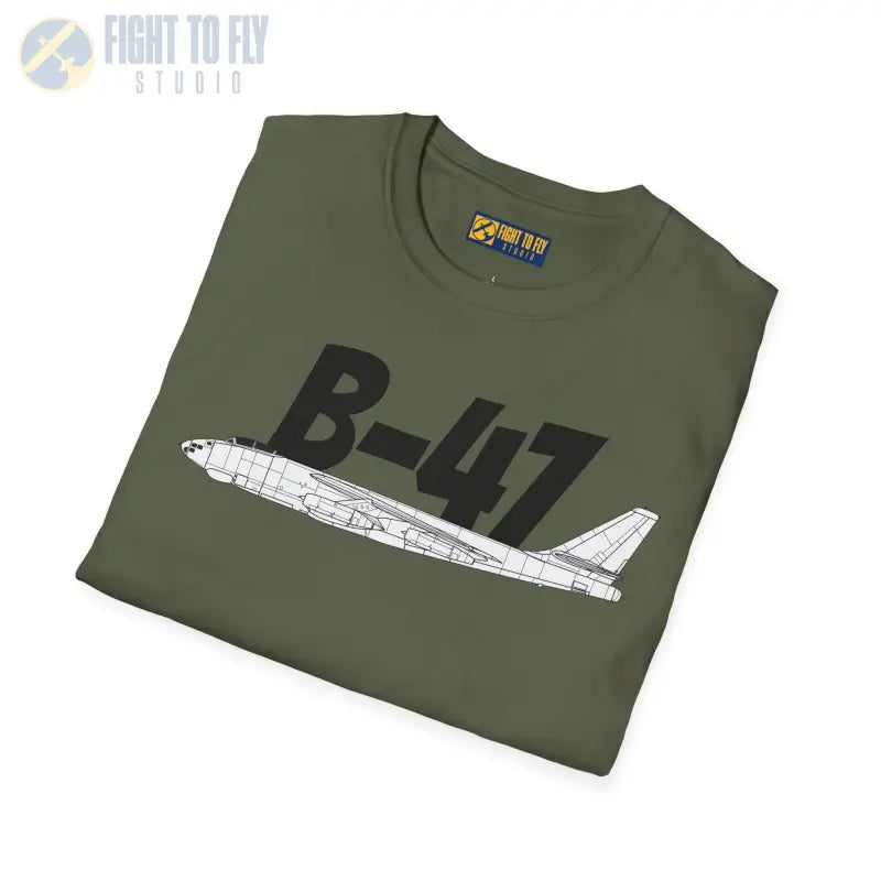 B 47 Side Profile T Shirt – Jet Powered Bomber Tee Pilot gifts WWII warbird t shirt