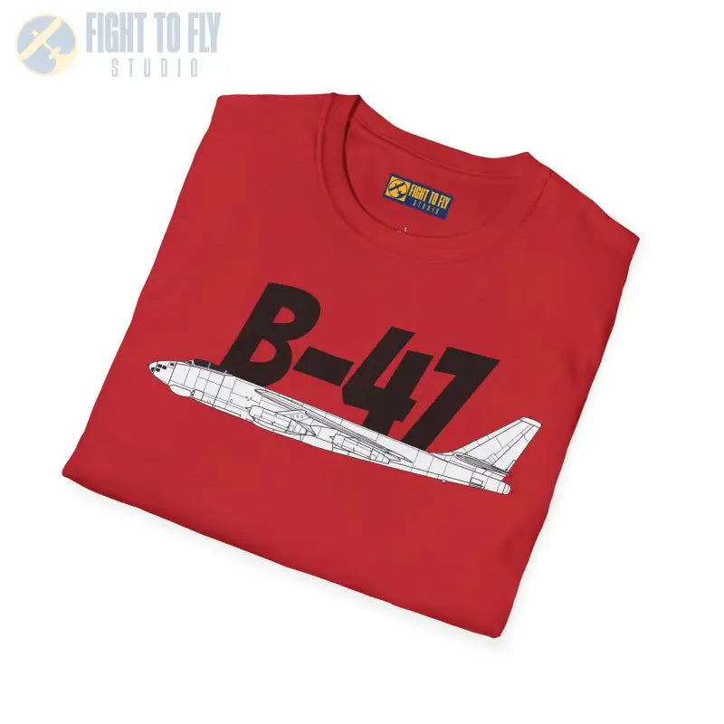 B 47 Side Profile T Shirt – Jet Powered Bomber Tee Pilot gifts WWII warbird t shirt
