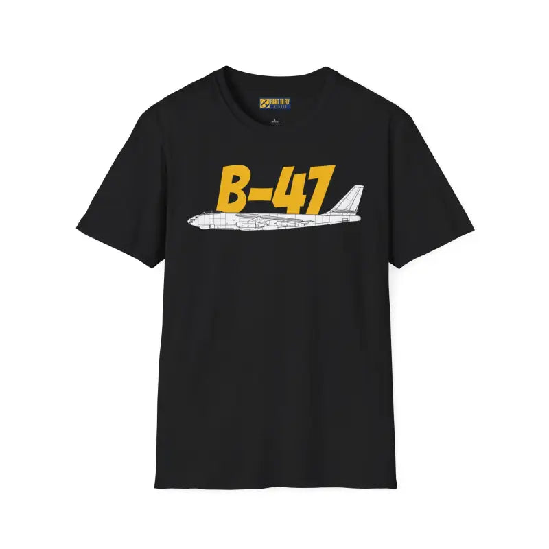 B 47 Side Profile T Shirt – Jet Powered Bomber Tee Pilot gifts WWII warbird t shirt