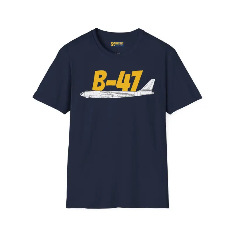 B 47 Side Profile T Shirt – Jet Powered Bomber Tee Pilot gifts WWII warbird t shirt