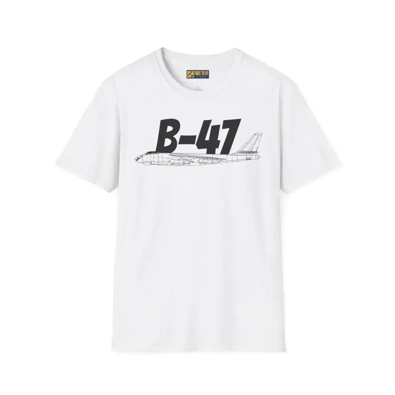 B 47 Side Profile T Shirt – Jet Powered Bomber Tee Pilot gifts WWII warbird t shirt