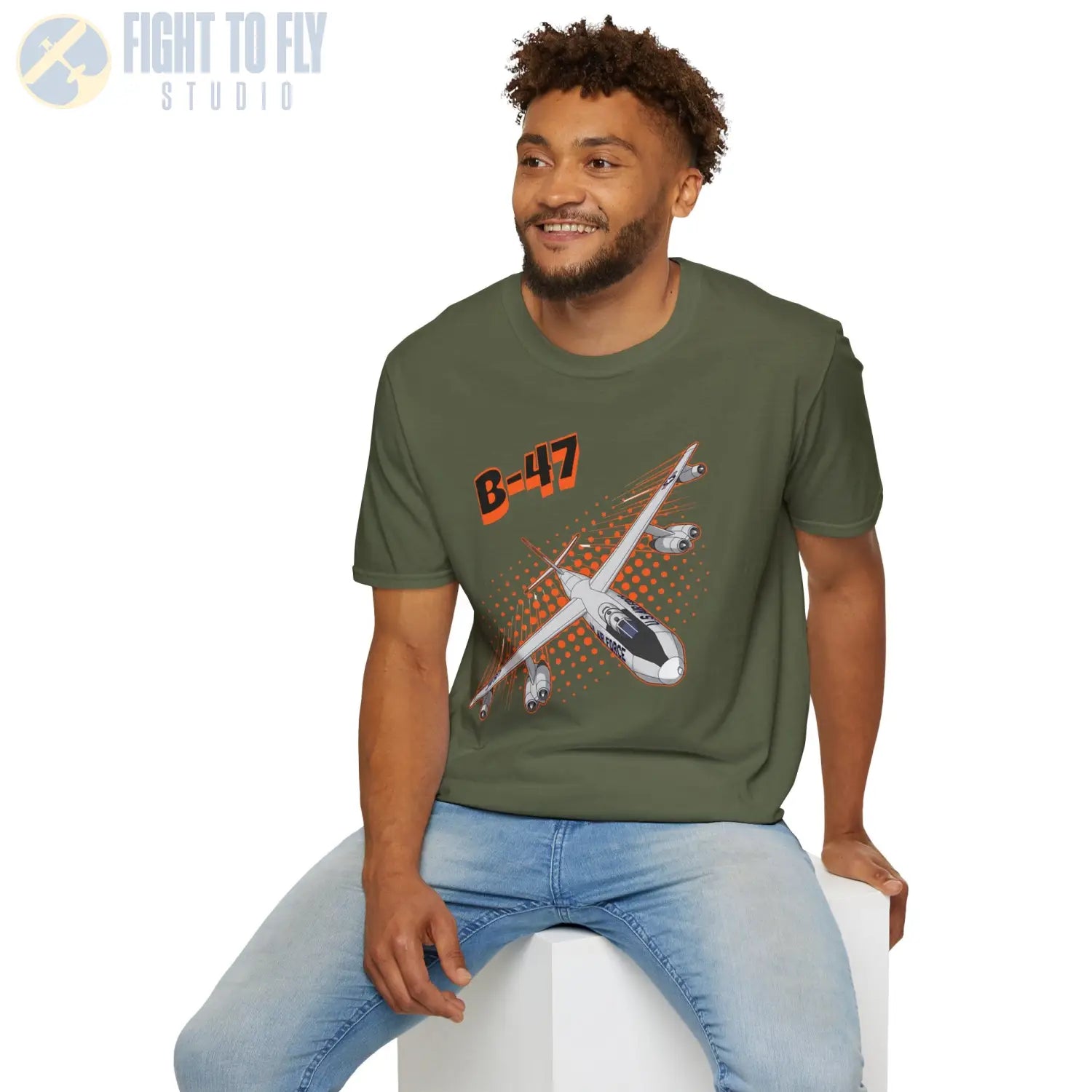 B-47 Stratojet Comic Style T-Shirt - Pilot gifts - WWII warbird t-shirt