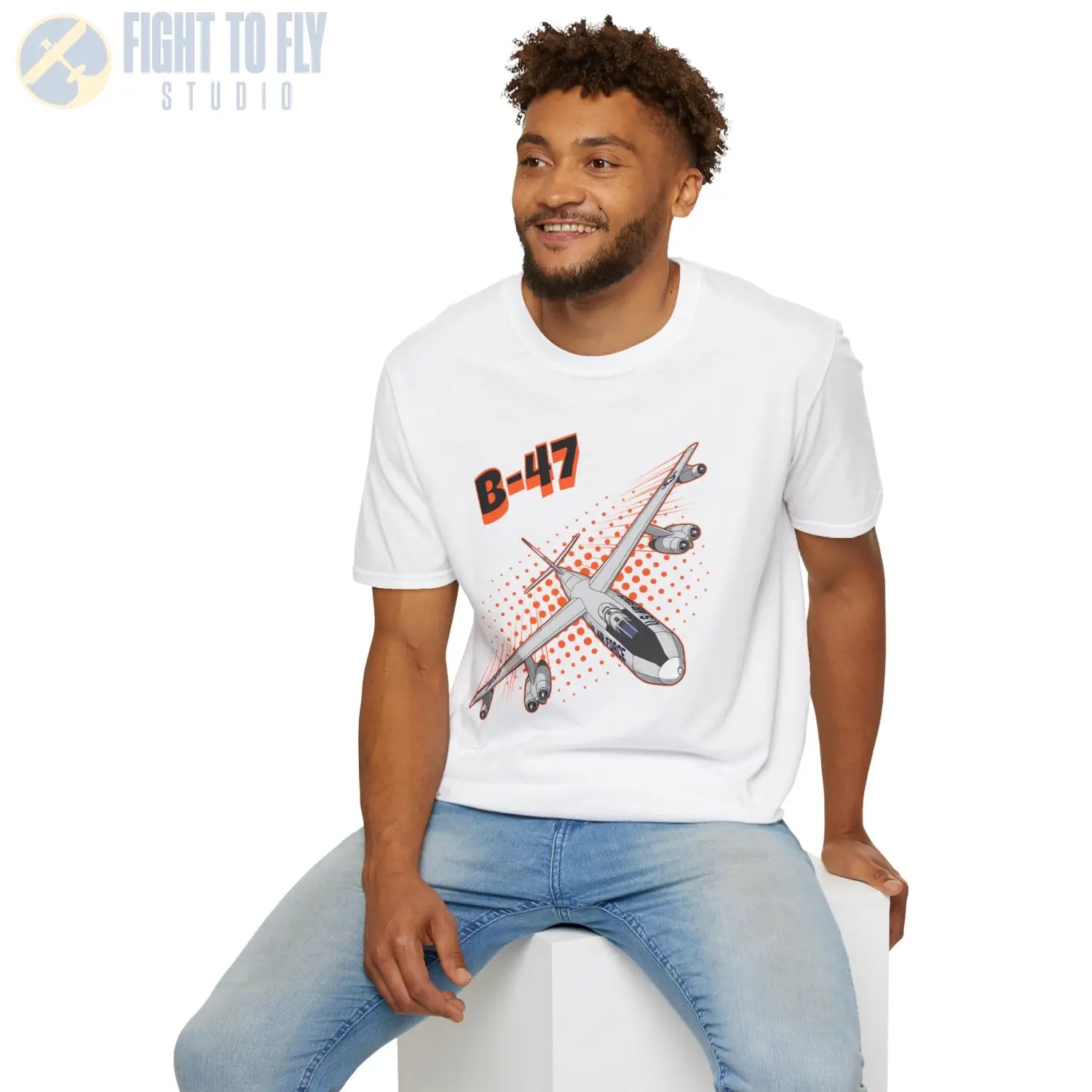 B-47 Stratojet Comic Style T-Shirt - Pilot gifts - WWII warbird t-shirt