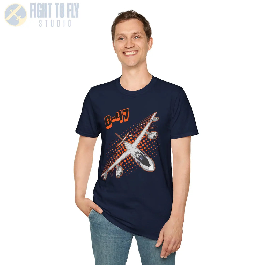 B-47 Stratojet Comic Style T-Shirt - Pilot gifts - WWII warbird t-shirt