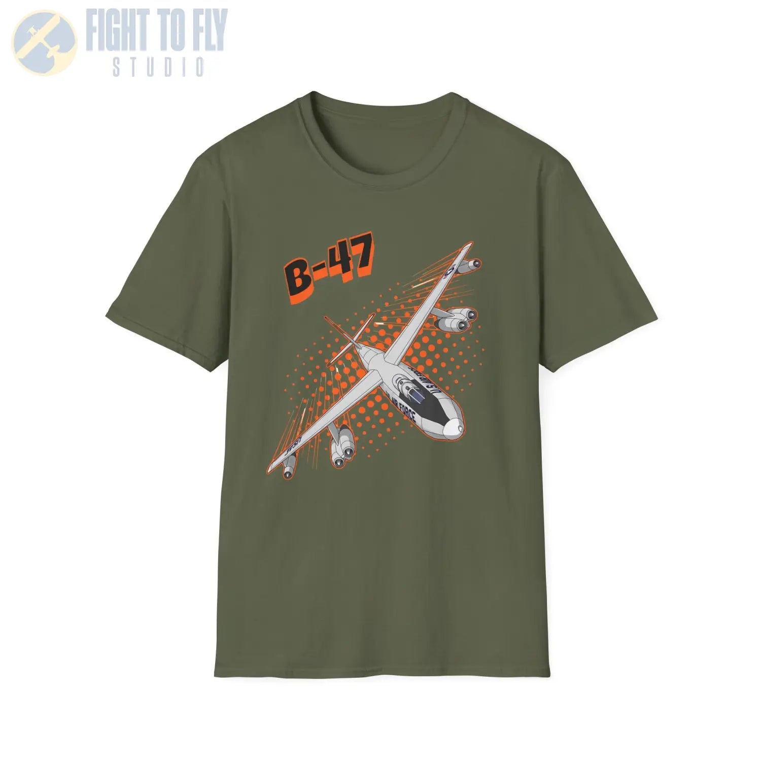 B-47 Stratojet Comic Style T-Shirt - Pilot gifts - WWII warbird t-shirt