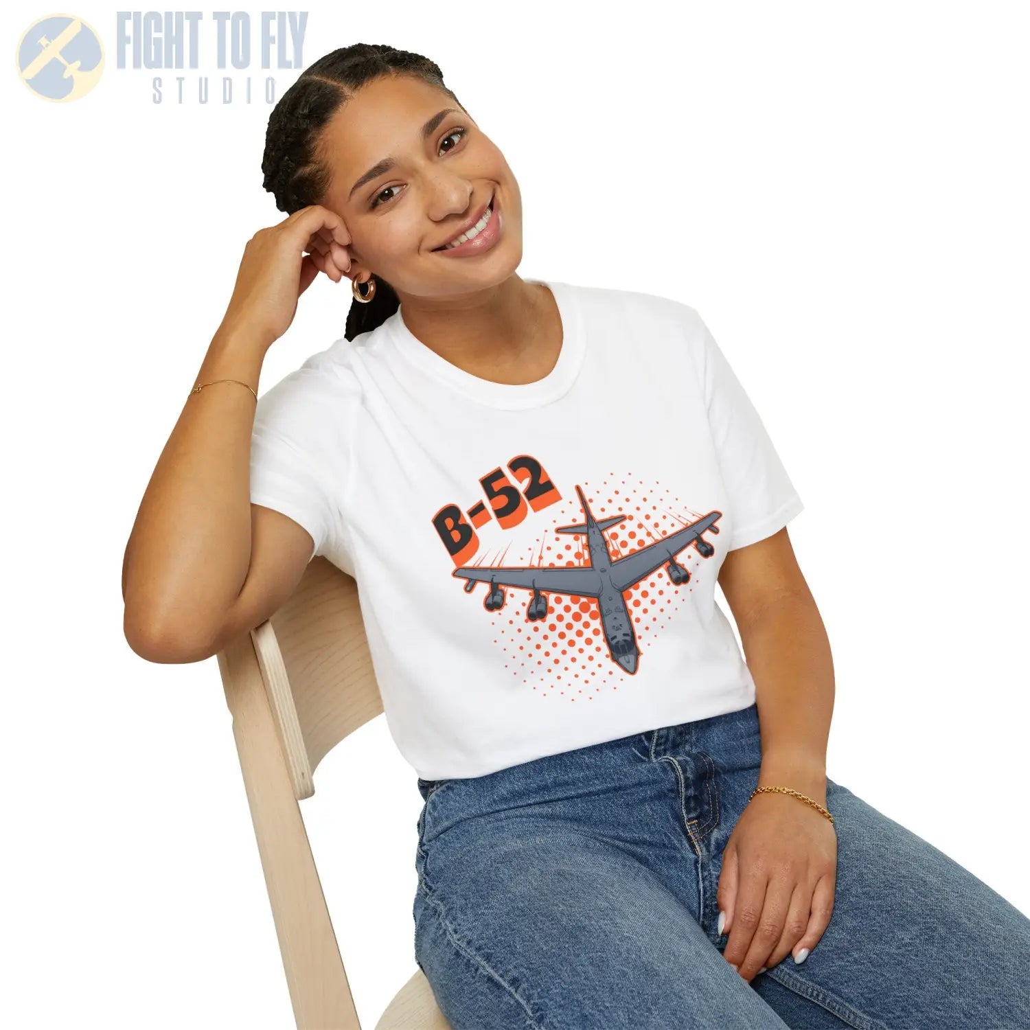 B-52 Stratofortress Comic Style T-Shirt - Pilot gifts - WWII warbird t-shirt