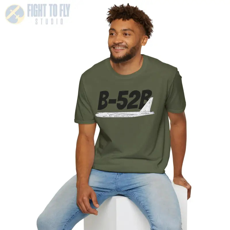 B-52B Side Profile T-Shirt – Early Cold War Bomber Tee - Pilot gifts - WWII warbird t-shirt