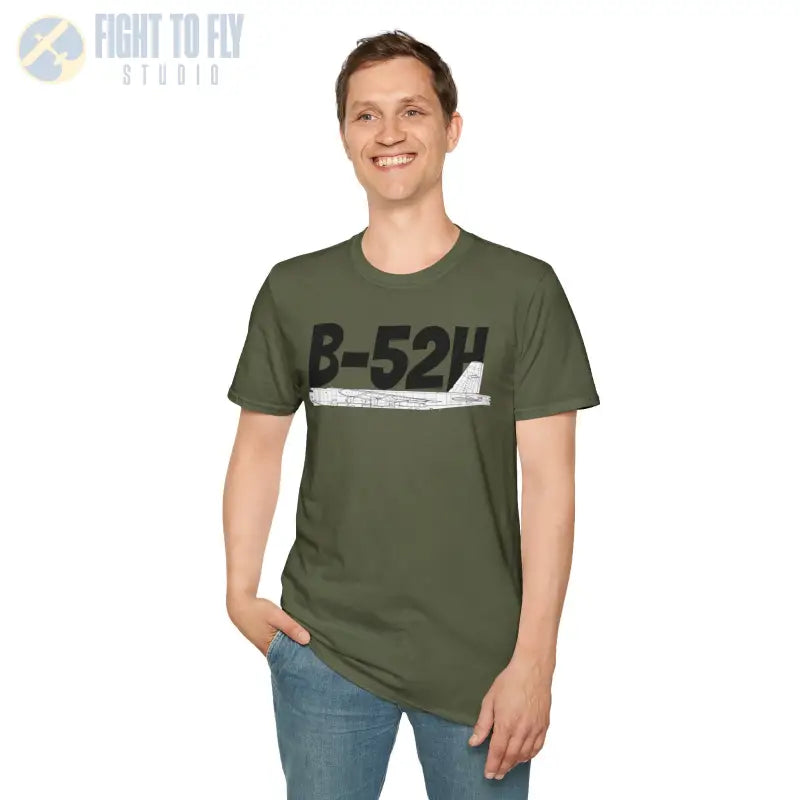 B-52H Side Profile T-Shirt – Long-Range Strategic Bomber Tee - Pilot gifts - WWII warbird t-shirt