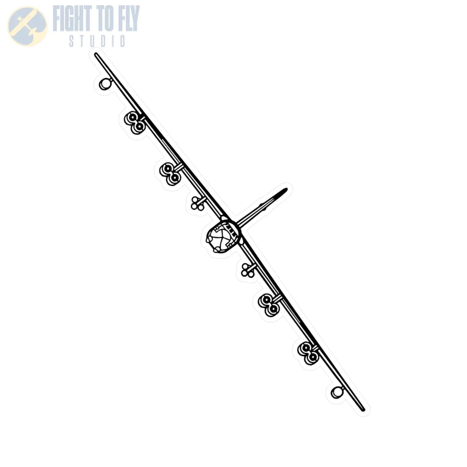 B-52H Stratofortress Kiss-Cut Vinyl Decal - Paper products - Pilot gifts - WWII warbird t-shirt